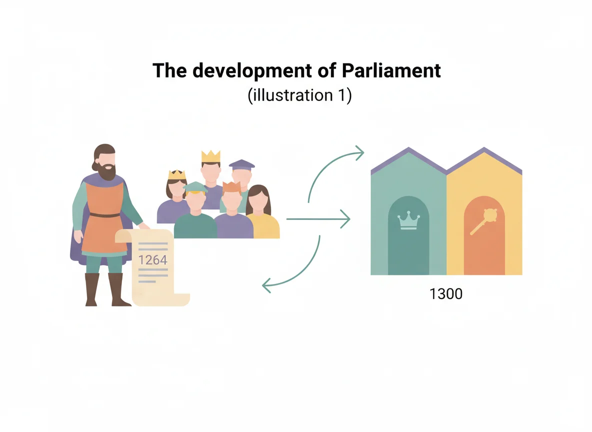 The development of Parliament (illustration 1)