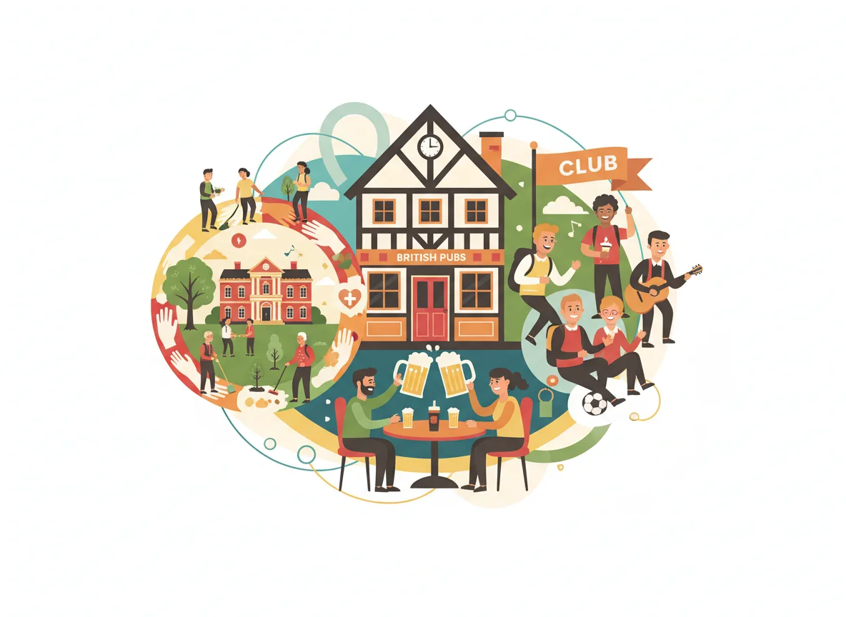 Pubs, social clubs and volunteering